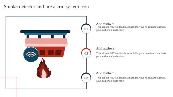 Smoke Detector And Fire Alarm System Icon