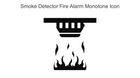 Smoke Detector Fire Alarm Monotone Icon In Powerpoint Pptx Png And Editable Eps Format