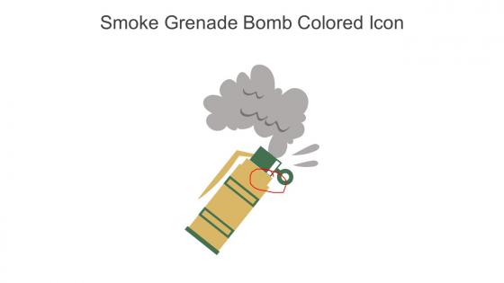 Smoke Grenade Bomb Colored Icon In Powerpoint Pptx Png And Editable Eps Format