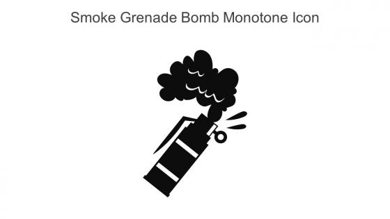 Smoke Grenade Bomb Monotone Icon In Powerpoint Pptx Png And Editable Eps Format