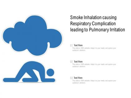 Smoke inhalation causing respiratory complication leading to pulmonary irritation