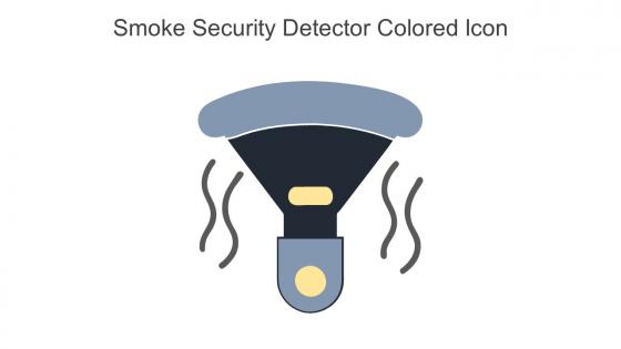 Smoke Security Detector Colored Icon In Powerpoint Pptx Png And Editable Eps Format