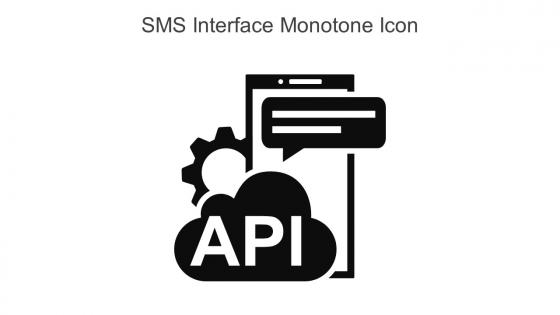 SMS Interface Monotone Icon In Powerpoint Pptx Png And Editable Eps Format