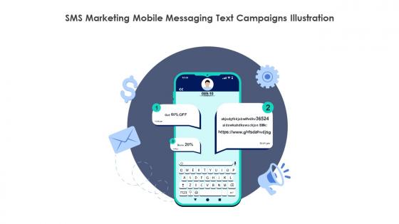 SMS Marketing Mobile Messaging Text Campaigns Illustration