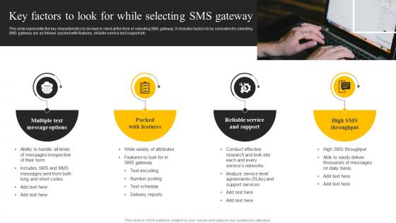 SMS Marketing Services For Boosting Key Factors To Look For While Selecting Sms Gateway MKT SS V