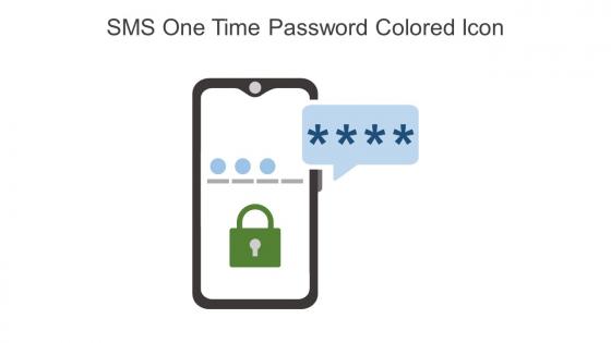 SMS One Time Password Colored Icon In Powerpoint Pptx Png And Editable Eps Format
