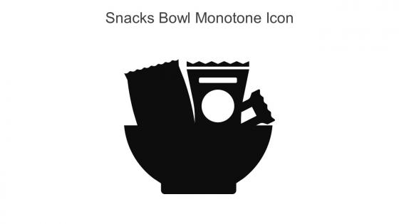Snacks Bowl Monotone Icon In Powerpoint Pptx Png And Editable Eps Format