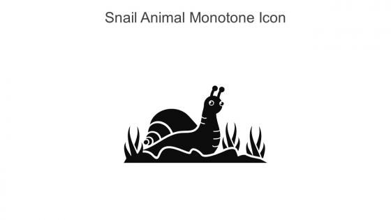 Snail Animal Monotone Icon In Powerpoint Pptx Png And Editable Eps Format