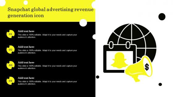 Snapchat Global Advertising Revenue Generation Icon