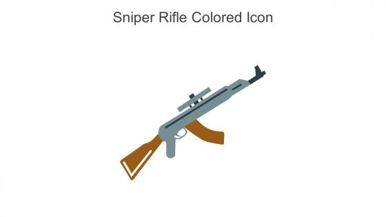 Sniper Rifle Colored Icon In Powerpoint Pptx Png And Editable Eps Format