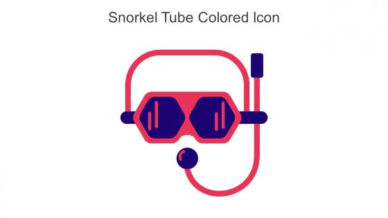 Snorkel Tube Colored Icon In Powerpoint Pptx Png And Editable Eps Format