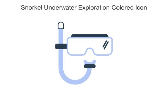 Snorkel Underwater Exploration Colored Icon In Powerpoint Pptx Png And Editable Eps Format