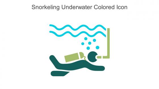 Snorkeling Underwater Colored Icon In Powerpoint Pptx Png And Editable Eps Format