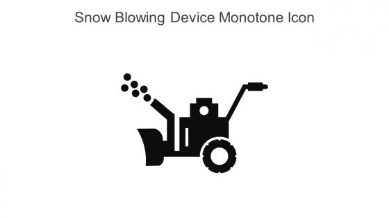 Snow Blowing Device Monotone Icon In Powerpoint Pptx Png And Editable Eps Format