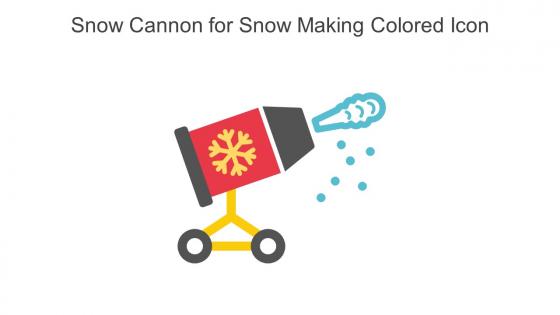 Snow Cannon For Snow Making Colored Icon In Powerpoint Pptx Png And Editable Eps Format