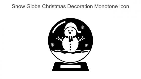 Snow Globe Christmas Decoration Monotone Icon In Powerpoint Pptx Png And Editable Eps Format