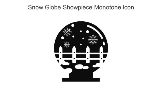 Snow Globe Showpiece Monotone Icon In Powerpoint Pptx Png And Editable Eps Format