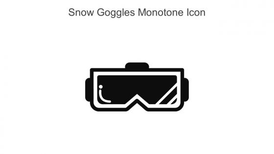 Snow Goggles Monotone Icon In Powerpoint Pptx Png And Editable Eps Format