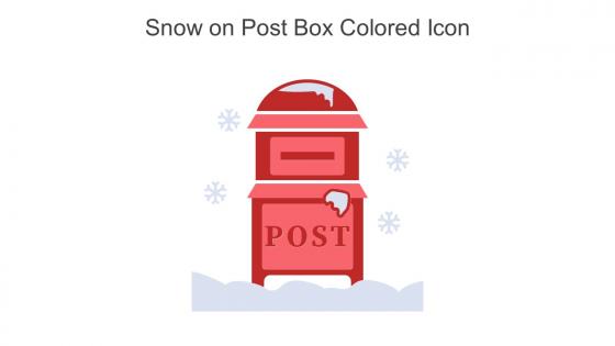 Snow On Post Box Colored Icon In Powerpoint Pptx Png And Editable Eps Format
