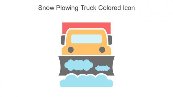 Snow Plowing Truck Colored Icon In Powerpoint Pptx Png And Editable Eps Format