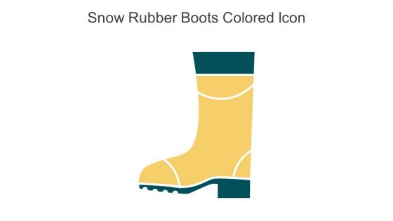 Snow Rubber Boots Colored Icon In Powerpoint Pptx Png And Editable Eps Format
