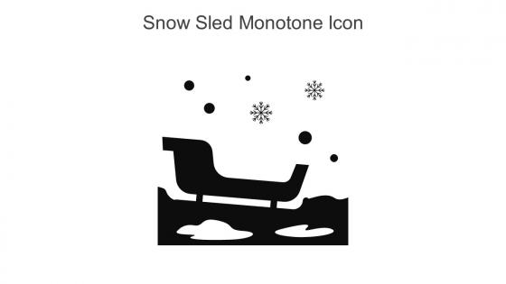 Snow Sled Monotone Icon In Powerpoint Pptx Png And Editable Eps Format