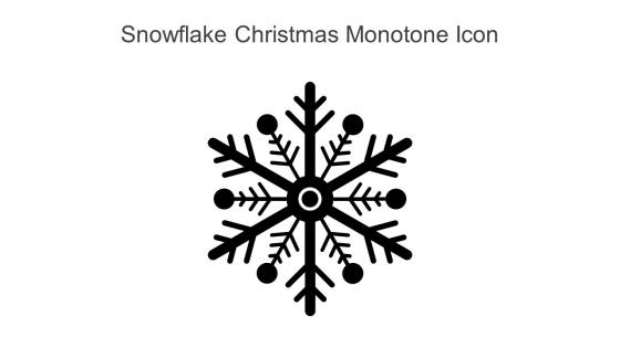 Snowflake Christmas Monotone Icon In Powerpoint Pptx Png And Editable Eps Format
