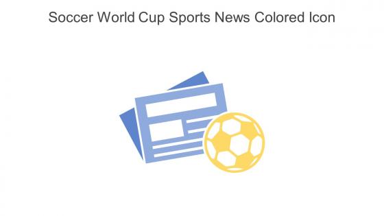 Soccer World Cup Sports News Colored Icon In Powerpoint Pptx Png And Editable Eps Format