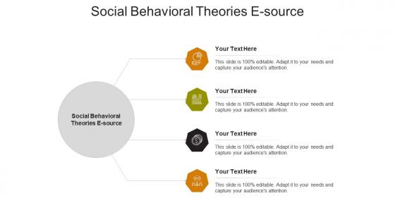 Social behavioral theories e source ppt powerpoint presentation pictures brochure cpb