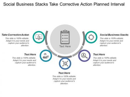 Social business stacks take corrective action planned interval