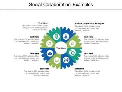 Social collaboration examples ppt powerpoint presentation icon format cpb