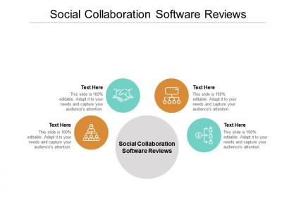 Social collaboration software reviews ppt powerpoint presentation outline tips cpb