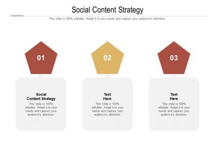 Social content strategy ppt powerpoint presentation icon skills cpb