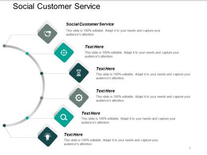 Social customer service ppt powerpoint presentation summary design ideas cpb