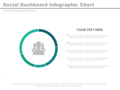 Social dashboard infographics chart powerpoint slides