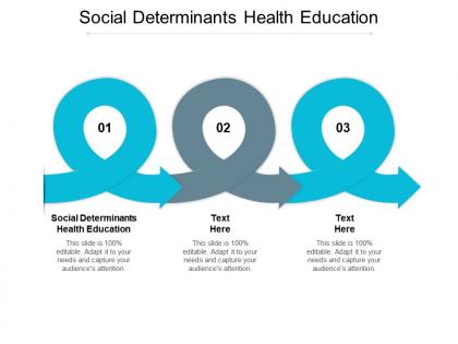 Social determinants health education ppt powerpoint presentation ideas picture cpb