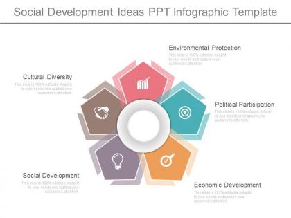 Social development ideas ppt infographic template