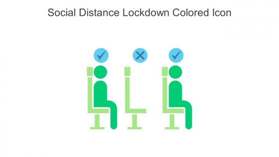 Social Distance Lockdown Colored Icon In Powerpoint Pptx Png And Editable Eps Format