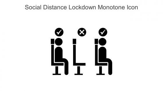 Social Distance Lockdown Monotone Icon In Powerpoint Pptx Png And Editable Eps Format