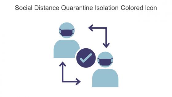 Social Distance Quarantine Isolation Colored Icon In Powerpoint Pptx Png And Editable Eps Format