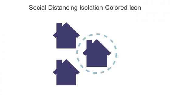 Social Distancing Isolation Colored Icon In Powerpoint Pptx Png And Editable Eps Format