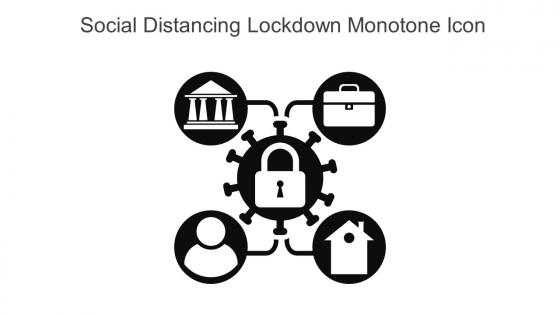 Social Distancing Lockdown Monotone Icon In Powerpoint Pptx Png And Editable Eps Format