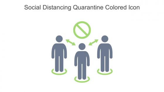 Social Distancing Quarantine Colored Icon In Powerpoint Pptx Png And Editable Eps Format