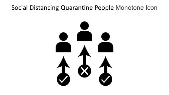 Social Distancing Quarantine People Monotone Icon In Powerpoint Pptx Png And Editable Eps Format