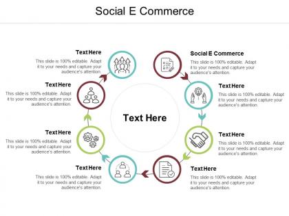 Social e commerce ppt powerpoint presentation outline shapes cpb