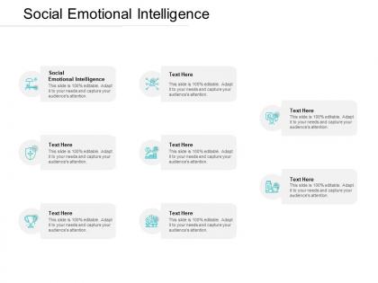 Social emotional intelligence ppt powerpoint presentation outline guide cpb