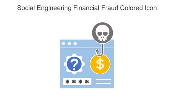 Social Engineering Financial Fraud Colored Icon In Powerpoint Pptx Png And Editable Eps Format