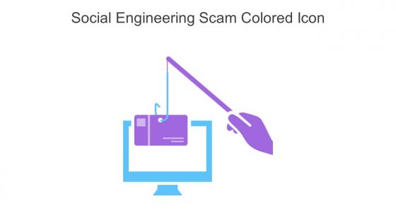 Social Engineering Scam Colored Icon In Powerpoint Pptx Png And Editable Eps Format