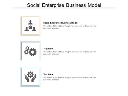Social enterprise business model ppt powerpoint download cpb