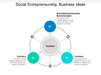 Social entrepreneurship business ideas ppt powerpoint presentation gallery topics cpb